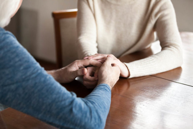 two people discuss the importance of forgiveness in recovery